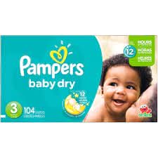 PAMPERS BABY DRY SIZE 1 44CT - PBDS1 Pie's Variety Store