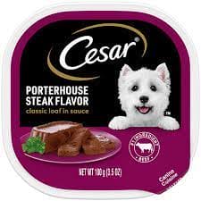 CESAR WET DOG FOOD CANINE CUISINE CLASSIC LOAF IN SAUCE CHICKEN & BEEF 100G - CCCCNB100 Pie's Variety Store