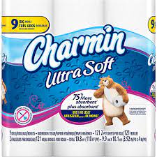 CHARMIN BATH TISSUE STRONG 9CT - CHBTS9CT Pie's Variety Store