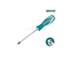 Total Screwdriver Phillips PH2 x 150 mm 6" Round Ideal For Electrical Work, Repairs And DIY Projects - THT2246 MEGA