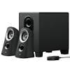 Logitech Z313 Speaker System 2.1 with Subwoofer 25 W Black This 2.1 speaker system offers balanced acoustics and boosted bass in a compact subwoofer.-Z313 Hannah's Variety Store
