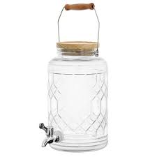 GIBSON DUVALL .95GAL DRINK DISPENSER W/WOOD LID - NT-39601 Pie's Variety Store