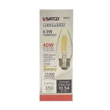 Satco S6237 13 Watt T2 Ultra Mini Spiral 5000K Natural Light Compact Fluorescent Light Bulbs - 4 per Package (60 Watt Replacement) - 04592306237 Pie's Variety Store