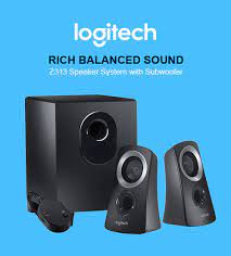 Logitech Z313 Speaker System 2.1 with Subwoofer 25 W Black This 2.1 speaker system offers balanced acoustics and boosted bass in a compact subwoofer.-Z313 Hannah's Variety Store