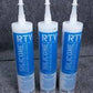 WHITE LIGHTNING RTV ALL PURPOSE  SILICONE SEALANT, CLEAR, 10 OZ. - WL099110C MEGA
