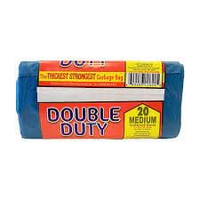 Double Duty Garbage Bag Jumbo -  is the ultimate high density, dual-purpose bag that’s ideal for solving problems from your toughest waste disposal tasks to carrying or storing your heavy loads - 60945612622 Pie's Variety Store