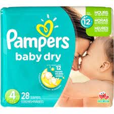 PAMPERS BABY DRY SIZE 1 44CT - PBDS1 Pie's Variety Store