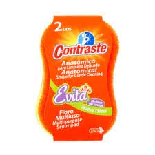 CONTRASTE DUAL FIBER SCOUR PAD MULTI PURPOSE 2CT - CDFSPMP2 Pie's Variety Store