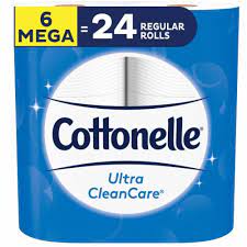 COTTONELLE BATH TISSUE CLEAN CARE 6CT - CBTCC6CT Pie's Variety Store
