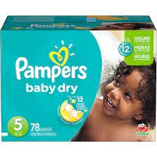 PAMPERS BABY DRY SIZE 1 44CT - PBDS1 Pie's Variety Store