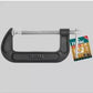 Total G Clamp 4" Secures parts for assembly, Fastening, Gluing, and welding in Woodworking, Metalworking, and Automotive Applications  - THT13141 MEGA