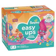 PAMPERS BABY EASY UP 2T3T SUPERBOY 74CT - PBEU2T3TSB Pie's Variety Store