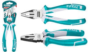 Total Combination Pliers 8"(200mm), Heavy Duty Side Cutting Pliers for Wire and Cables. Ideal for Linesmen, Around the House and DIY Projects  - THT210806 MEGA