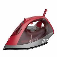 Oster Durable Ceramic Soleplate Steam Iron (Red) - This iron is designed with a new precision tip, for hard-to-reach areas.05389114125