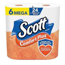 SCOTT BATH TISSUE COMFORT 6CT - SCBTC6CT Pie's Variety Store
