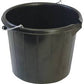 Durable, Heavy Duty, Black Construction Bucket: Perfect for use in carrying cement or tools on the construction site - HD581 MEGA