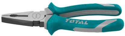 Total Combination Pliers 8"(200mm), Heavy Duty Side Cutting Pliers for Wire and Cables. Ideal for Linesmen, Around the House and DIY Projects  - THT210806 MEGA