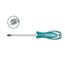 Total Screwdriver Phillips PH2 x 150 mm 6" Round Ideal For Electrical Work, Repairs And DIY Projects - THT2246 MEGA