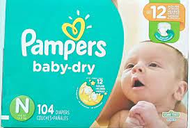 PAMPERS BABY DRY SIZE 1 44CT - PBDS1 Pie's Variety Store