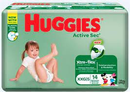 HUGGIES ACTIVE SEC BIG PACK XL 72CT - HASBPXL