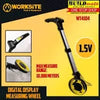 Worksite Digital Display Measuring Wheel  with Pistol Grip. Balanced In-Line Design. Tri-Fold Handle with Pistol Grip. Sealed roller bearings; Hi-traction tire. Measures to 32,800 Feet(9,999 Meters). Belt driven counter for long life -WT4104