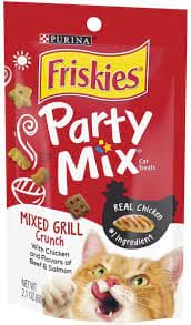 PURINA FRISKIES PARTY MIX CRUNCH MEOW LUAO 60G - FPMCML60 Pie's Variety Store