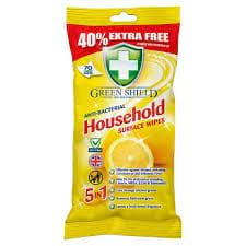 GREEN SHIELD WIPES BATHROOM SURFACE 40% - GSWBS40 Pie's Variety Store