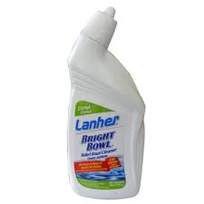 Lanher Bright Bowl Citrus Scent, 750ML, Strong formula cuts through rust stains and mineral deposits quickly - 0750