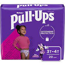 Huggies Pull-Ups Girls Training Pants 2T-3T (23 Pants) - 3600051335 Pie's Variety Store