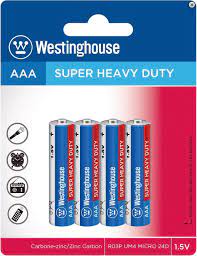 Westinghouse Super Heavy Duty Batteries AAA 4PK - R03PBP4 Mega