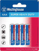 Westinghouse Super Heavy Duty Batteries AAA 4PK - 67943675037