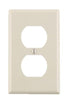 Ivory, Duplex, Wall Plate, Plastic Receptacle - 6821