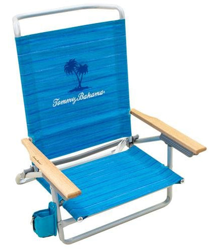 Tommy Bahama Beach Chair Wood arms, Adjustable padded carry strap, Tommy Bahama embroidery on backrest.Sit in comfort as you listen to the waves crashing in this Tommy Bahama Beach Chair-426143