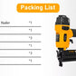 WORKSITE  2 In 1 Combo, 18 Gauge Portable Pneumatic Brad Nailer & Stapler.  Is Ideal For Interior And Exterior Finishing And Trim, Furniture, Cabinetry, Stairs, Baseboards, Shoe And Crown Molding, Window Casings And Moldings Picture Rails -  PNT387 Worksite Hand Tools