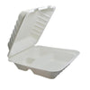 Biopack 3 Compartment Box 50 Units, Ideal for both hot and cold foods - 417197