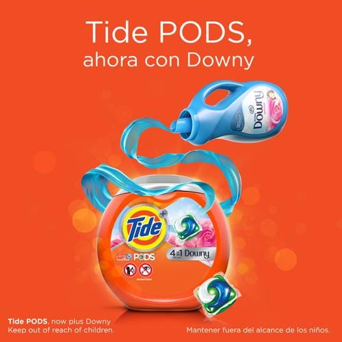 Tide Liquid Detergent PODS 4-in-1 Plus Downy April Fresh 100 oz / 104 Loads   to clean, protect colors, fight stains and protect your clothes from damage in the wash -420819