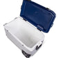 Igloo Maxcold Roller Cooler 90 Qt, with folding handle wheels in ash gray and blue, easy to transport - 450603 ebuystt