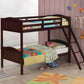 Littleton Twin/Twin Bunk Bed With Ladder Espresso - 405053BRN A-Z Store Nadia