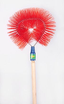 Eterna Cobweb Duster Head Brush // Big and Puffy Spider Web Brush for Outdoor & Indoor Web Cleaning // Twist-On Corner Duster Fits Standard Acme Threaded Extension Poles // Best Cobweb Brush Head - GP41 MEGA