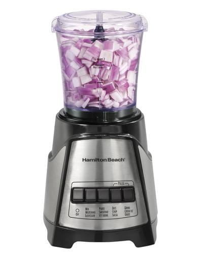Hamilton Beach Blender and Food Chopper Ever wish your blender could do more than just blend. What if it could do two functions in less space Now it can.Hamilton Beach Food Chopper Blenders take your blending options a step further-502626-40094581498 Hannah's Variety Store