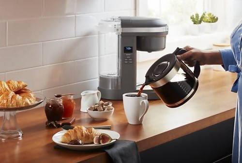 KITCHEN AID 12CUP COFFEE MAKER MATTE CHARCOAL GREY - KCM1208DG Pie's Variety Store