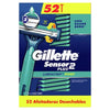 Gillette Disposable Razors 52 Units  Gillette Sensor2 Plus Men's Disposable Razor features a chrome coating, for long-lasting blades-17257