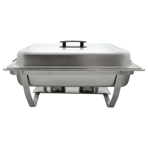 Winco Stainless Steel Full-size Folding Stand Chafer 8Qt - holds 1 full or 2 half size pans, and is perfect for parties, picnics, buffets, catering and all types of gatherings - 444151