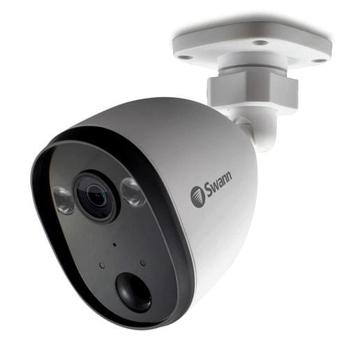 Swann Outdoor Spotlight Cam and Alarm 1080p A technologically advanced camera that will keep your home, office or business safer, it features outdoor focus, Wi-Fi network connection, free local and cloud recording for up to 7 days-394195