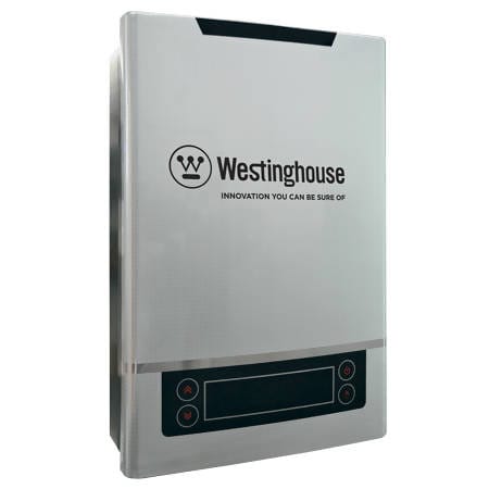 Westinghouse 12 Kw Electric Water Heater offers you instant, endless and consistent temperature hot water all day, everyday. This water heater with compact size and sleek design, can be mounted in any angle, perfect for kitchens, bathrooms etc - HT382E75 Elegant AccScents