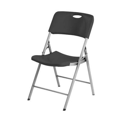 Basics Folding Plastic Chair, 350-Pound Capacity, Black, / 814832 Lifetime