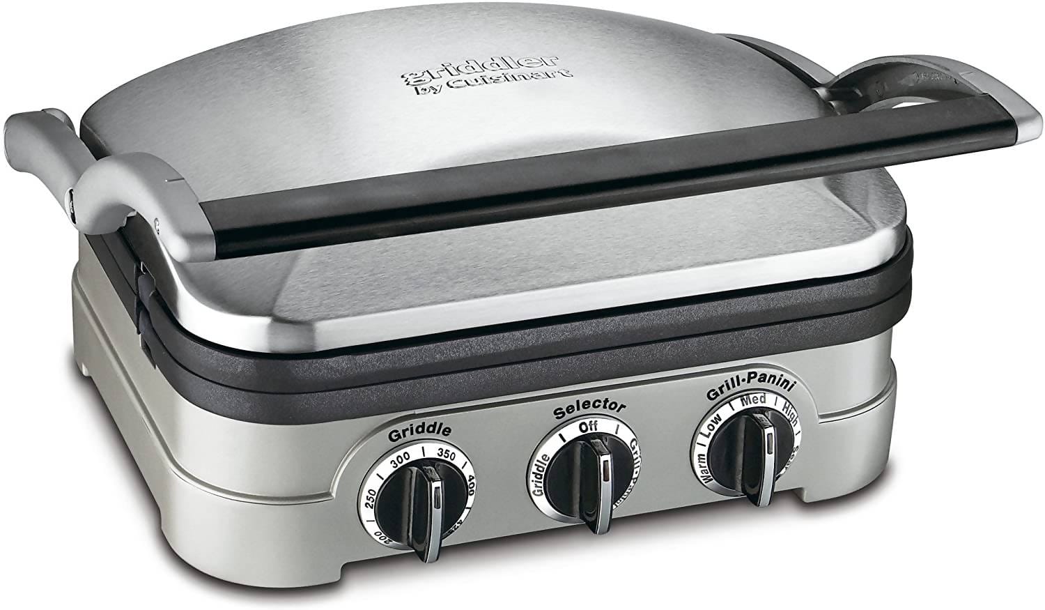 Cuisinart 5-in-1 Griddler can handle everything from pancakes and sausages to grilled cheese to steaks, hamburgers, and panini. - CU-GR-4 Pie's Variety Store