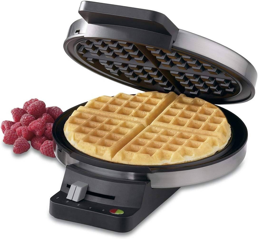 Cuisinart Round Classic Waffle Maker (Silver) - CU-WMR-CA Pie's Variety Store