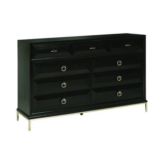 Formosa 9-Drawer Dresser Americano And Rose Brass Collection: Formosa SKU: 222823 coastmega