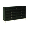 Formosa 9-Drawer Dresser Americano And Rose Brass Collection: Formosa SKU: 222823